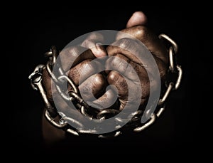 Hands in chains photo