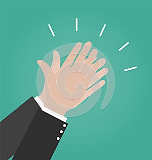 Hands clapping vector icons, Applause icon