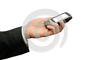 Hands with communicator