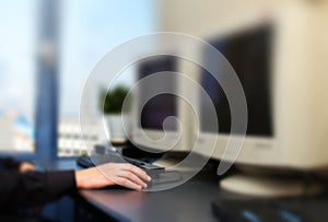 Hands on computer mouse