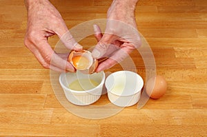 Hands eggs
