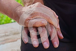 Hands of the elderly