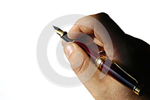 Hands - fountain pen