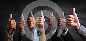 The Hands Giving Thumbs Up Gesture in a Display of Unity and Approval AI generated image