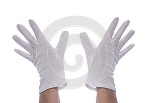 Hands with gloves