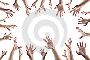 Hands Grabbing Something