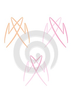 Hands and heart logo (set of 3)