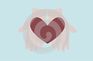 Hands with heart