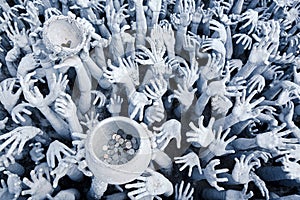 The Hands from hell in Wat Rong Khun