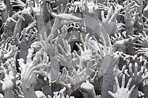 Hands from the Hell at Wat Rong Khun