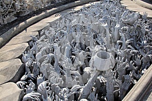 Hands of Hell, White Temple in Chiang Rai