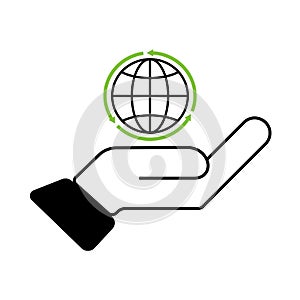 Hold On For Eco-Globe Icon