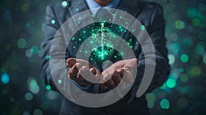 The Glowing Dollar Symbol.AI generated image