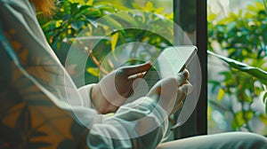 The smartphone in hand.AI generated image