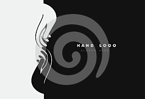 Hands holding together concept design vector, hands pray background