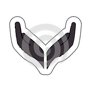 hands human protection icon