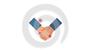 Hands, Infection icon animation for medical motion graphics