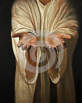 Hands of Jesus Painting