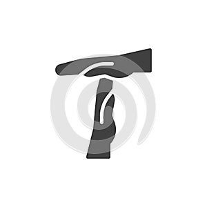 Hands making timeout vector icon