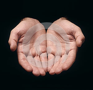 Hands offering
