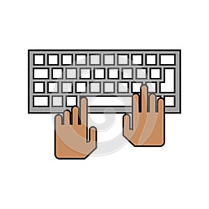 hands over keyboard device design
