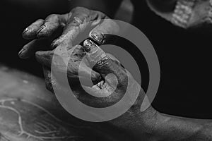 Hands painter and sculptor.