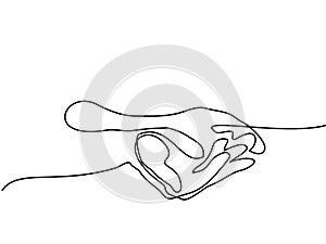 Hands palms together