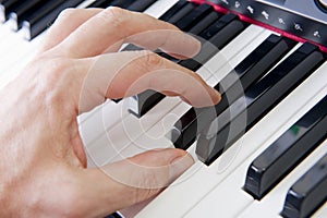 Hands on piano