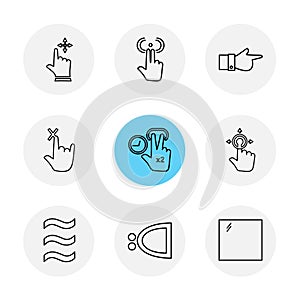hands , pointer , arrows , directions , eps icons set vector