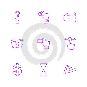 hands , pointer , arrows , directions , eps icons set vector