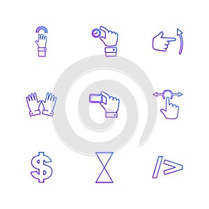 hands , pointer , arrows , directions , eps icons set vector