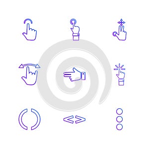 hands , pointer , arrows , directions , eps icons set vector