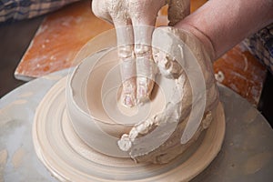 Hands of a potter