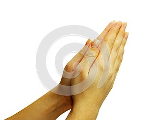 Hands in prayer