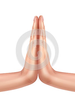 Hands in praying