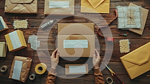 The packaging and shipping setup.AI generated image