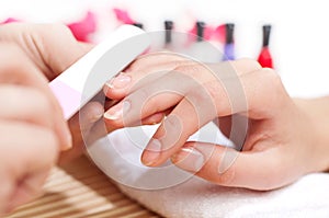 Hands Spa. Manicure concept