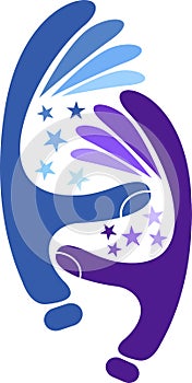 Hands star logo