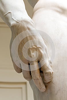 Hands of the Statue of David by Michelangelo, Florence, Italy