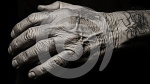 Hands telling stories: a series of close-ups capturing the hands of individuals in daily struggles