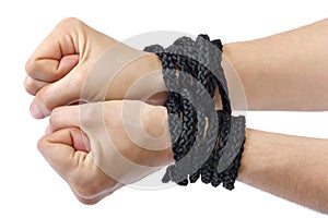 Hands tied photo