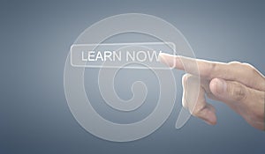 Hands touching button screen interface global connection customer networking