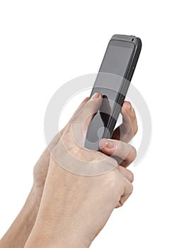 Hands Touching the Screen