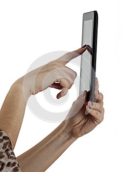 Hands Touching the Screen