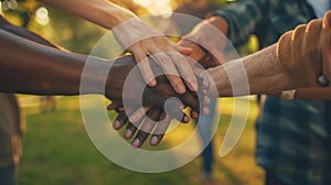 Hands in Unified Teamwork.AI generated image