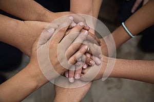 Hands united