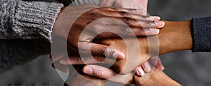 The Hands of Unity Symbolizing Strength and Togetherness in Diversity.AI generated image