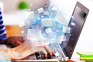 E-mail networking concept