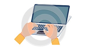 Hands Using Tablet, Digital Learning Creativity, vector design Generative AI