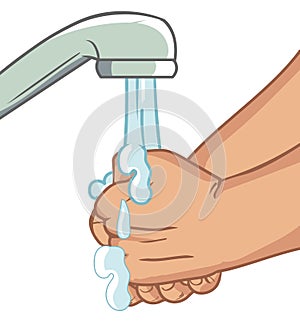 Hands washing Medical instructions vector